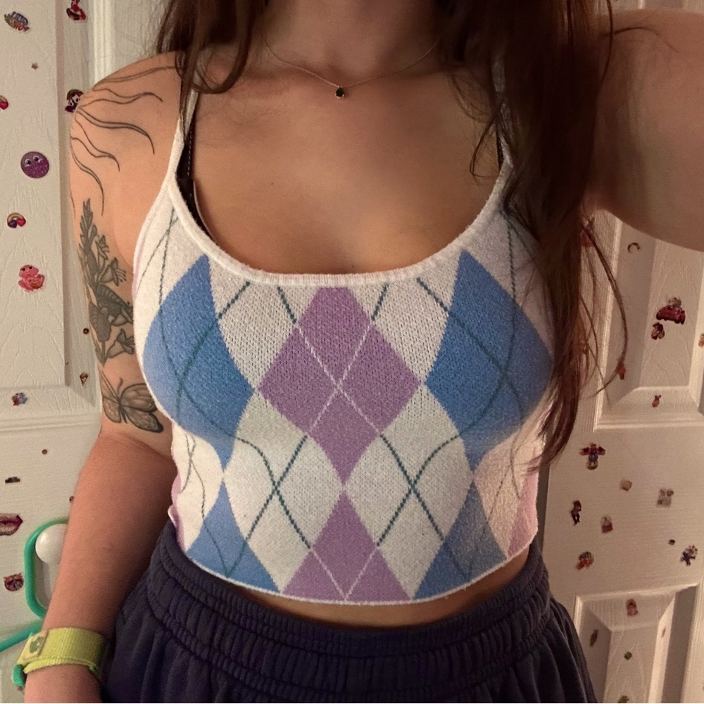 Kendall & Kylie Argyle Tank
